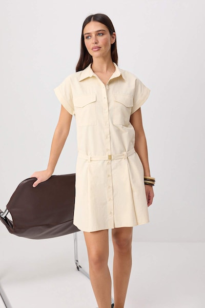 Trendyol Robe-chemise en 34 en beige, Vue avec produit
