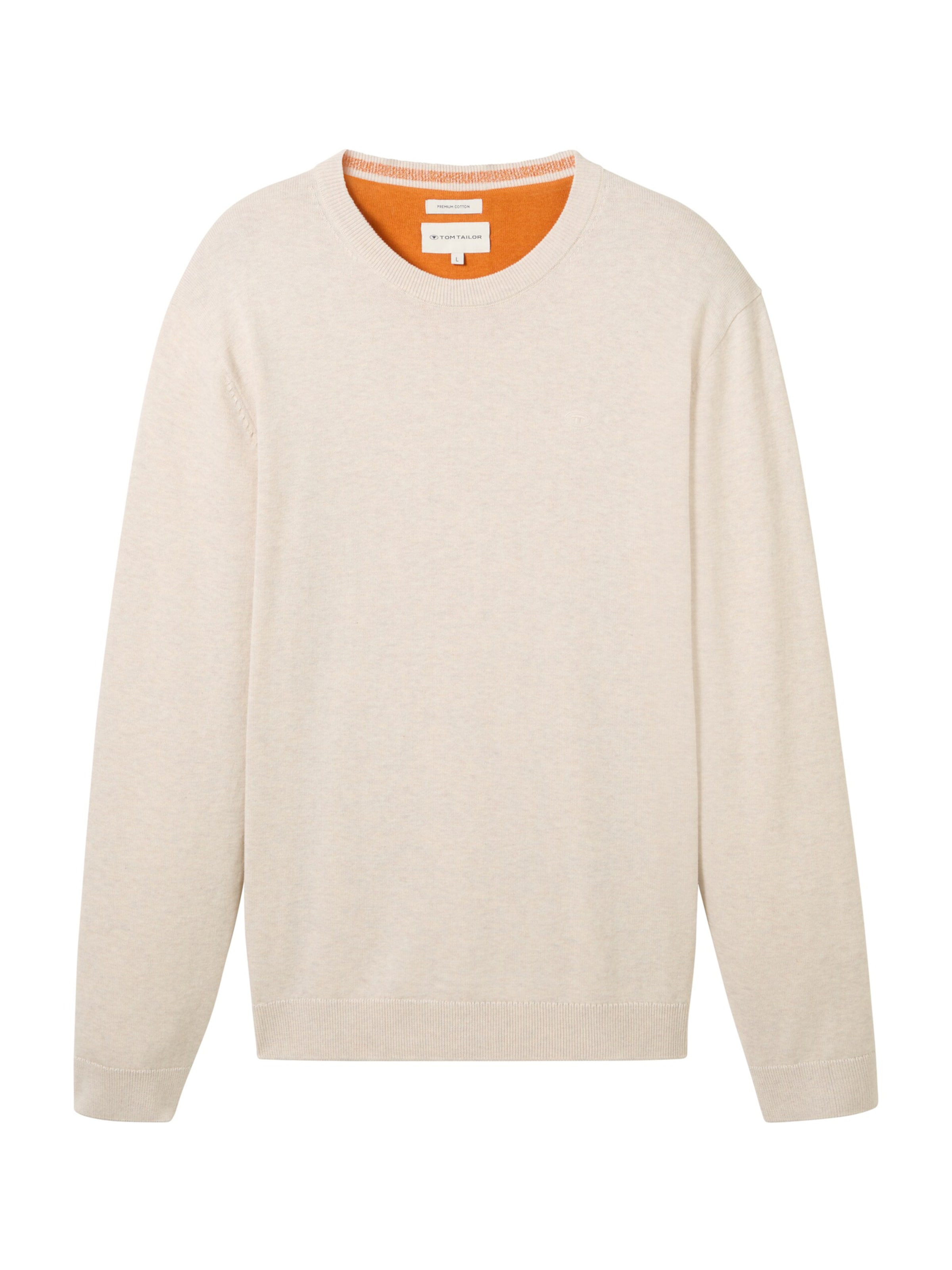 TOM TAILOR Pullover in Beige: Vorderseite