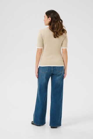 Kaffe - Jersey 'Lizza' en beige