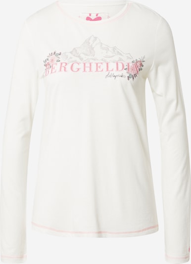 LIEBLINGSSTÜCK Camiseta en gris claro / verde / rosa / offwhite, Vista del producto