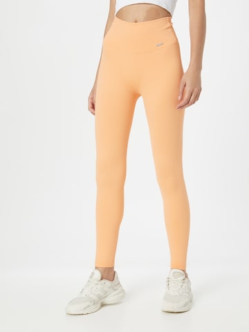 Skinny Pantaloni sportivi di aim'n in arancione: frontale
