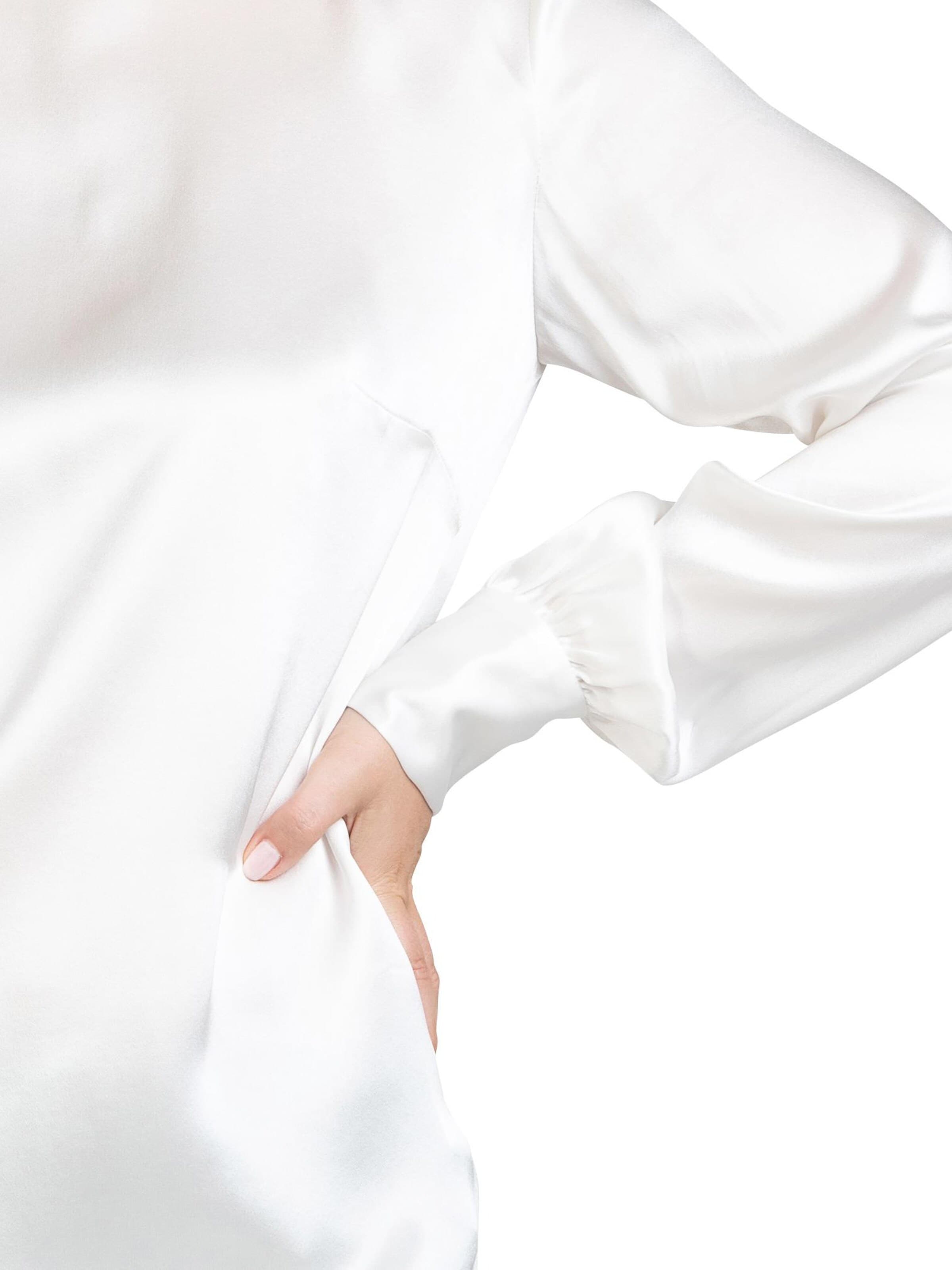 Camicia da donna 'Seidenbluse Satinoseta' di Posh Gear in bianco