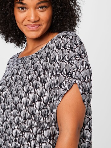 KAFFE CURVE Blouse 'Edina Ami' in Zwart