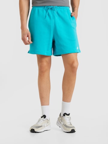 Nike Sportswear - Regular Calças 'CLUB' em verde: frente