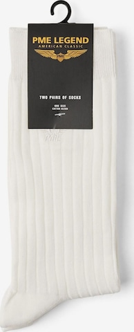 PME Legend Skarpety '2-pack ribbed socks' w kolorze biały: przód