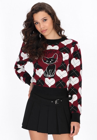 Pull-over myMo ROCKS en noir : devant