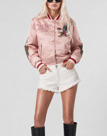 Philipp Plein Regular Jeans in Wit: voorkant