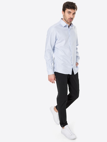 ETERNA - Ajuste regular Camisa de negocios en azul