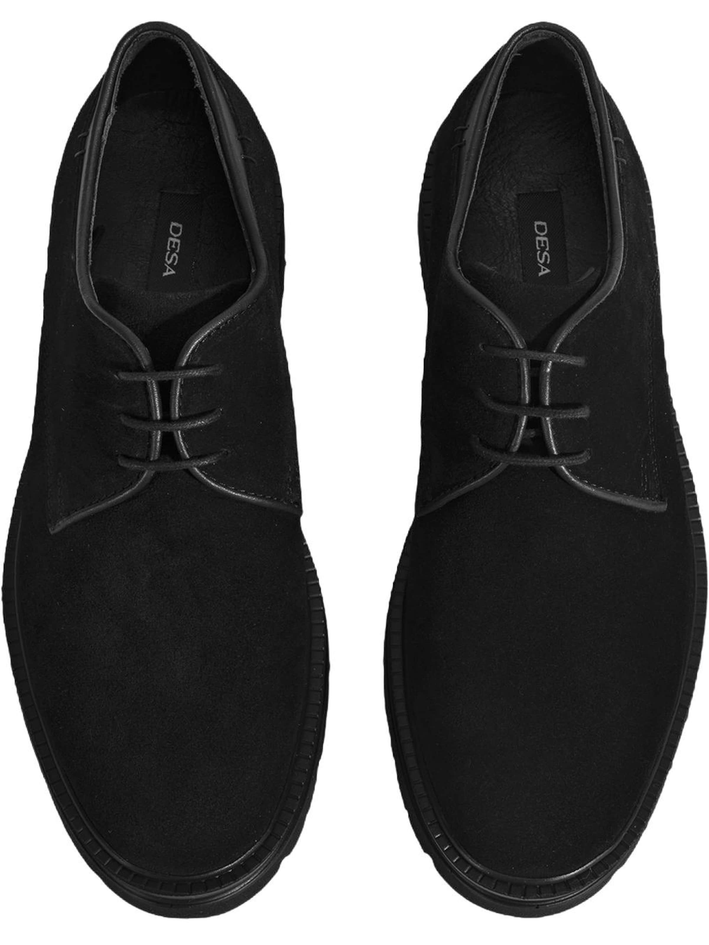 Desa Veterschoen 'Schnürschuhe' in Zwart