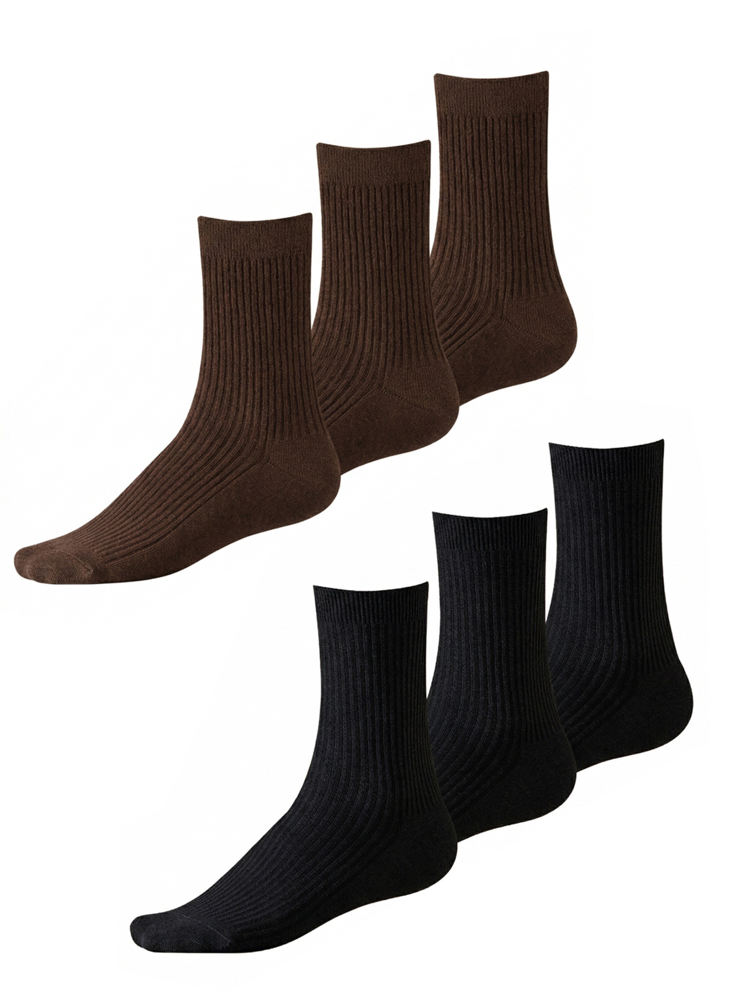 Millo Socks 'Cosy Steps Mix' in Black: front
