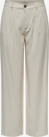 ONLY Pleat-Front Pants 'Aris' in Beige: front