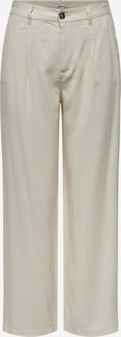 ONLY Wide leg Pleat-Front Pants 'Aris' in Beige: front