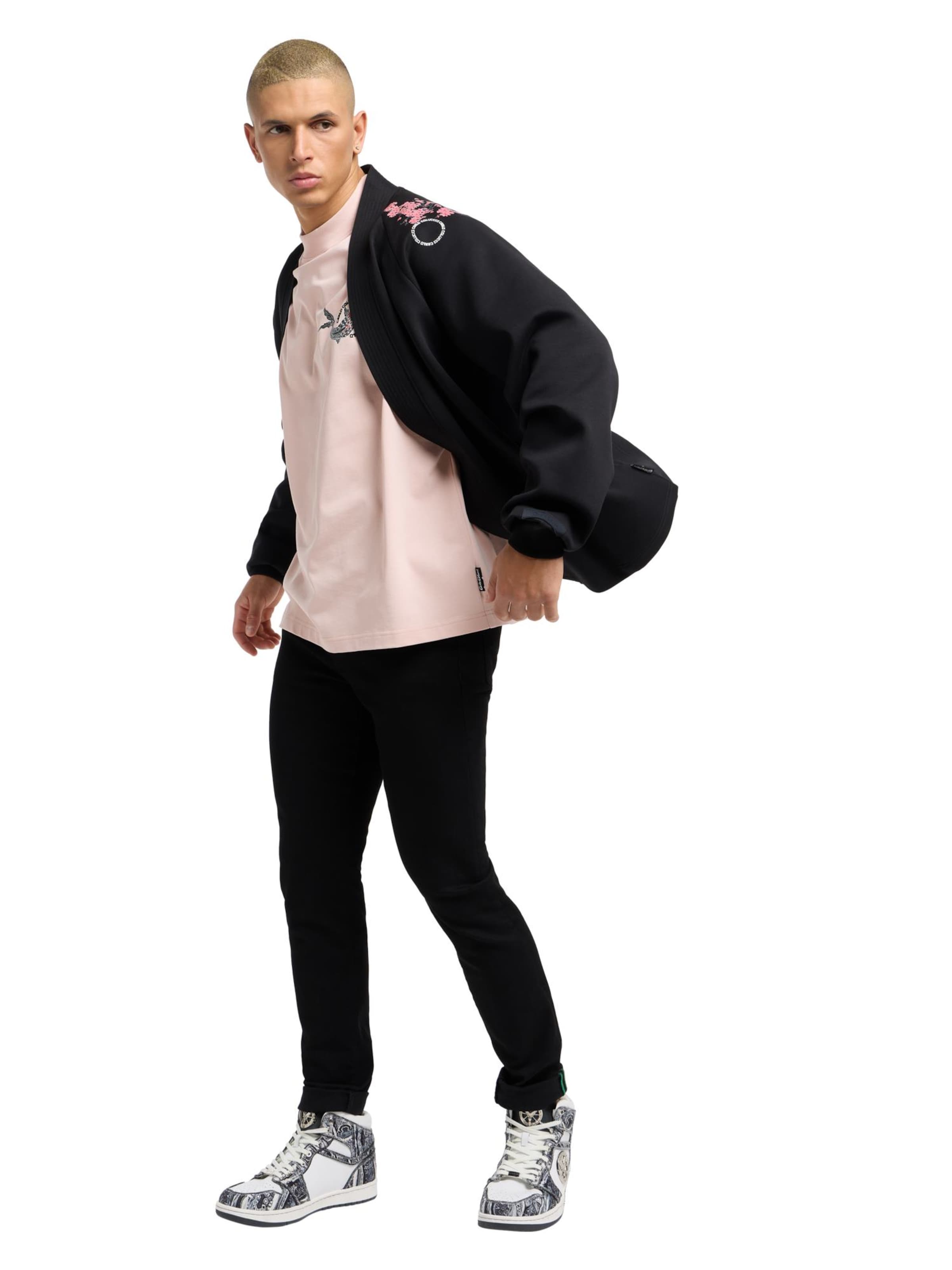 Carlo Colucci Sweatshirt 'Dusini' in Zwart