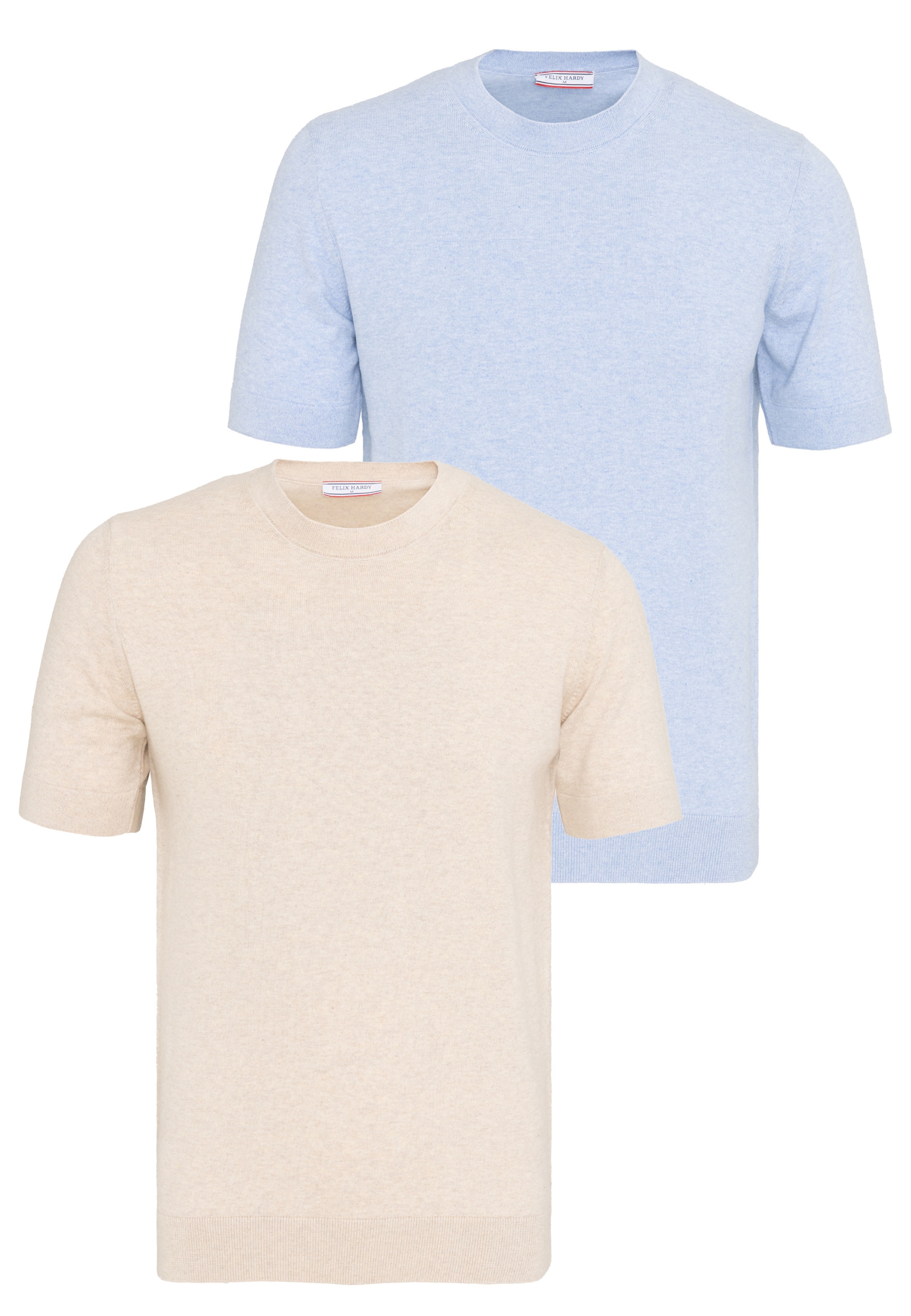 Felix Hardy T-Shirt en beige / bleu clair, Vue avec produit
