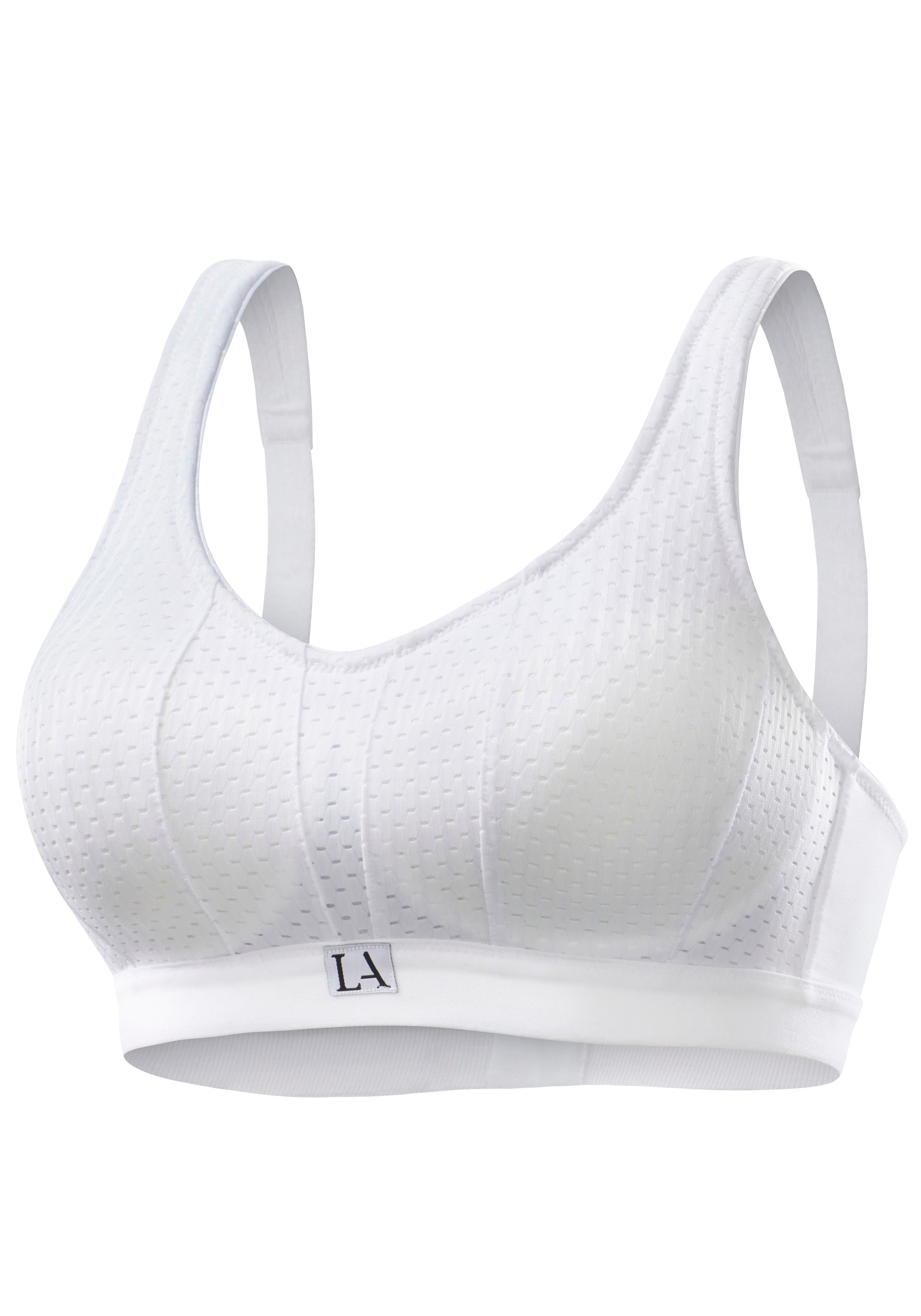 LASCANA ACTIVE Korzet Športová podprsenka - Biela: predná strana