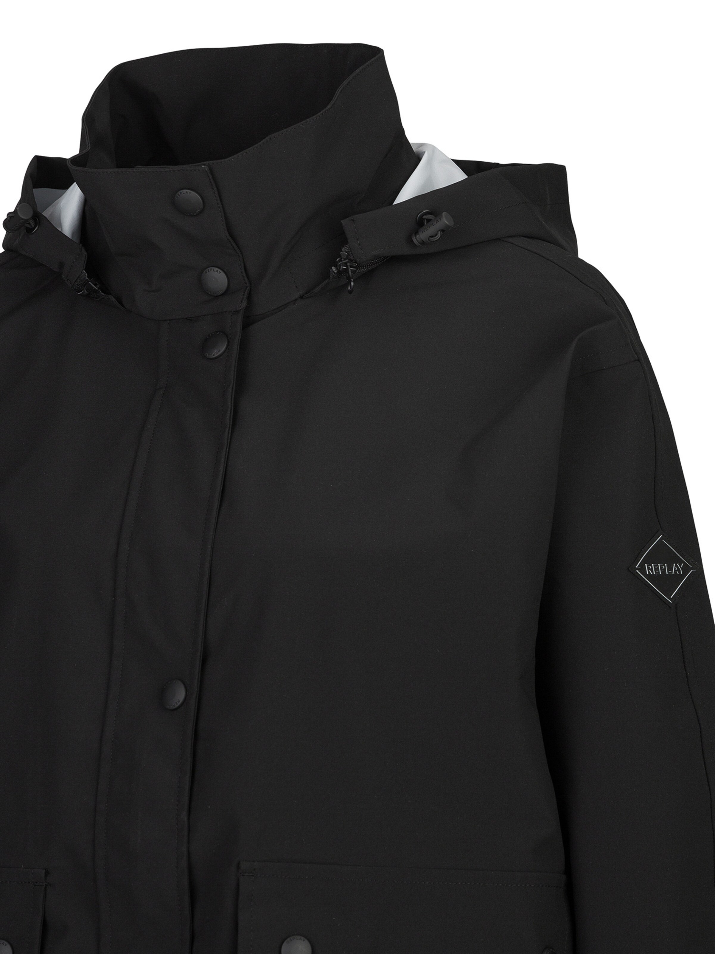 REPLAY Tussenjas 'Fine Poly' in Zwart