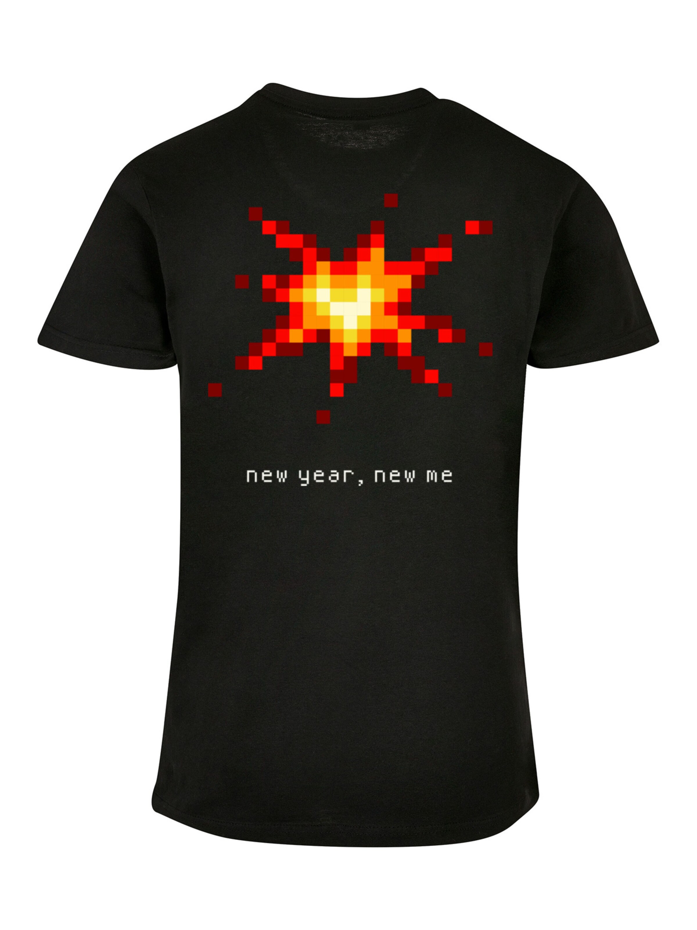 T-Shirt 'Happy People Only Good Vibes' F4NT4STIC en noir