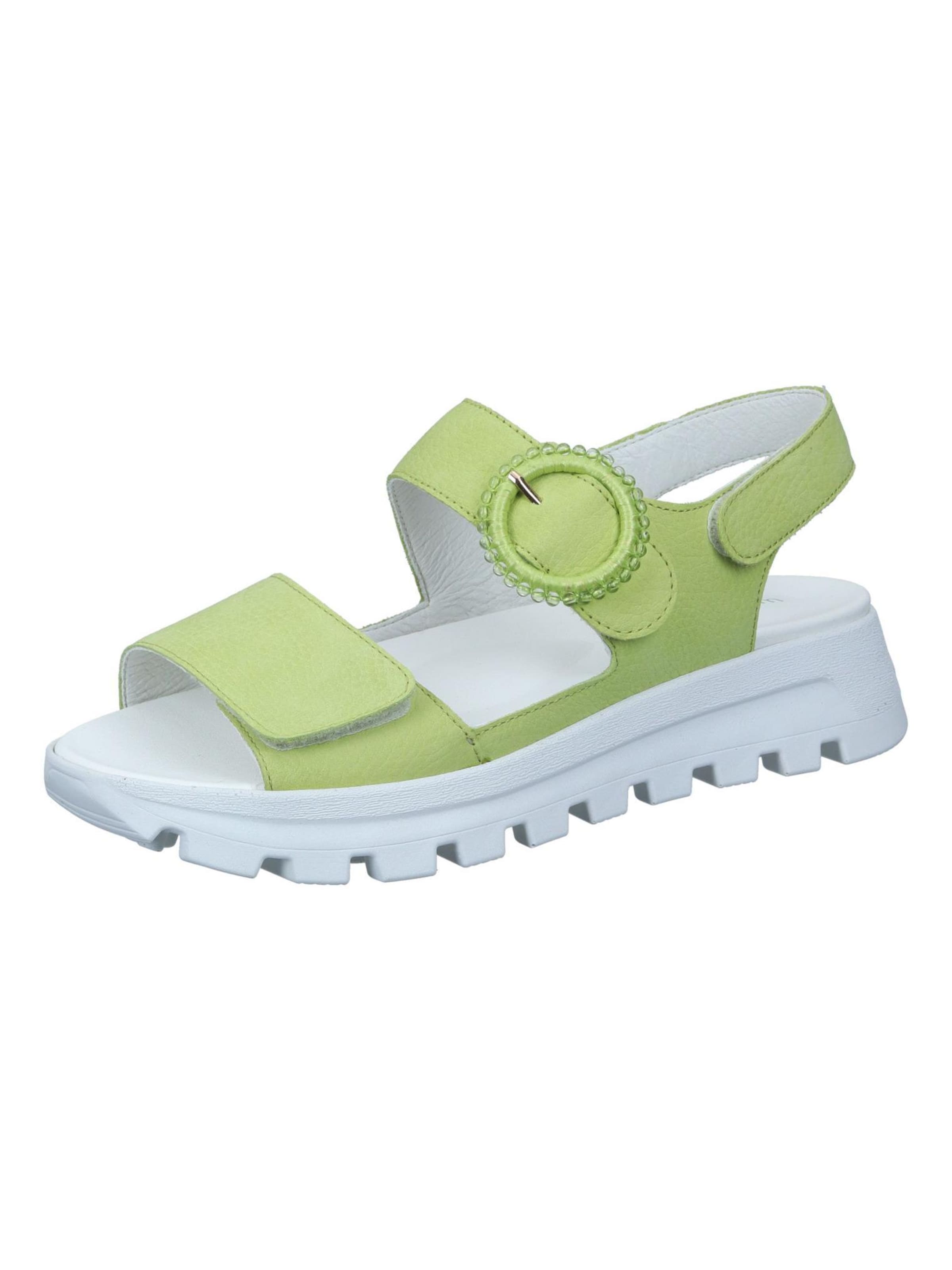 WALDLÄUFER Sandals 'Sandaletten' in Green: front