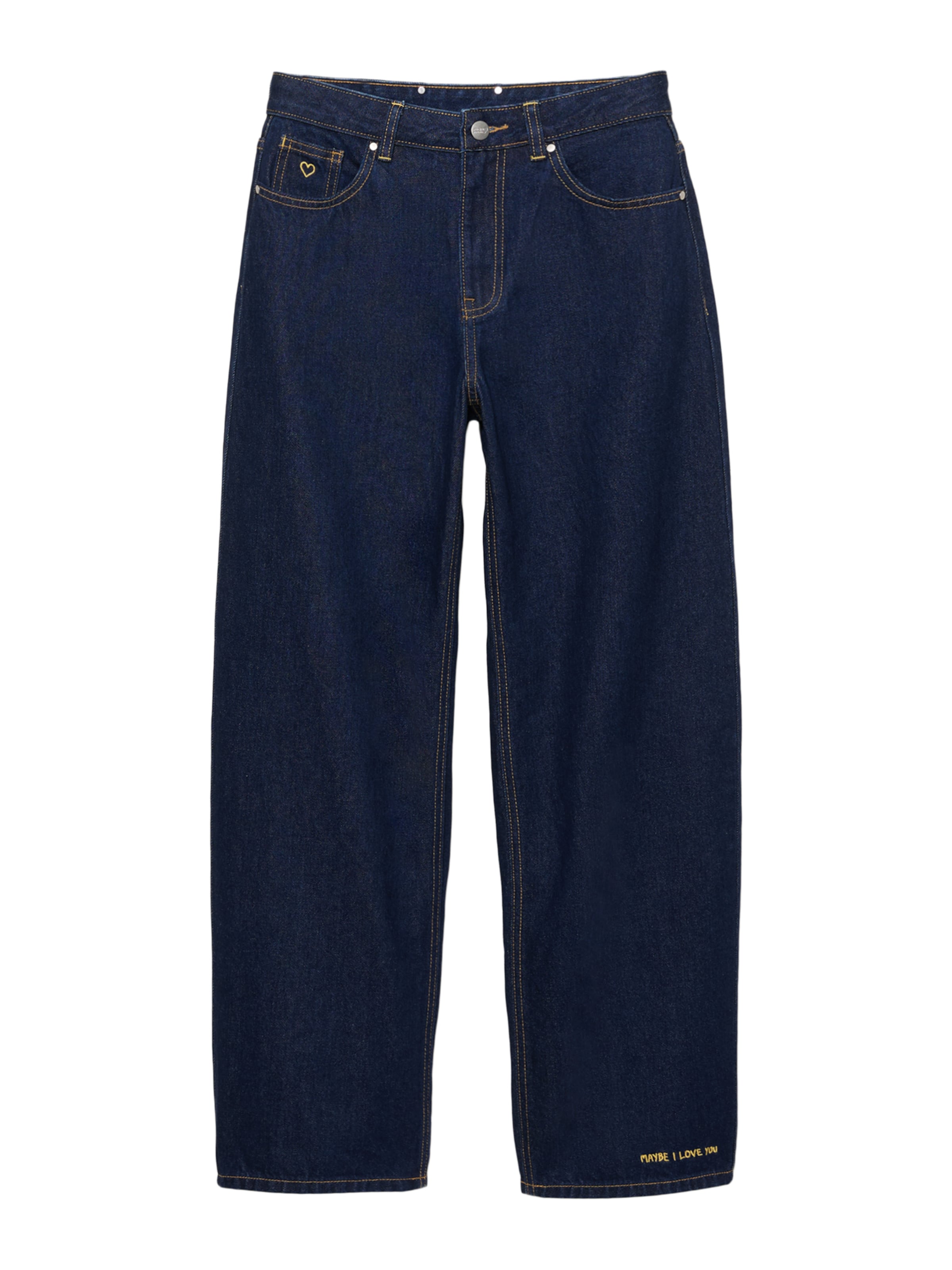 Pull&Bear Baggy Jeans 'PACIFIC LOVE' i blå: forside