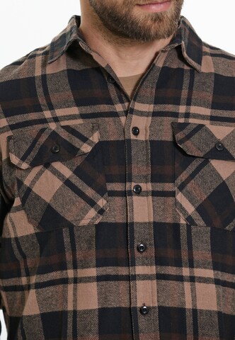 Whistler Regular fit Athletic Button Up Shirt in Brown