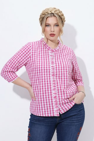 Ulla Popken Trachtenbluse in Pink