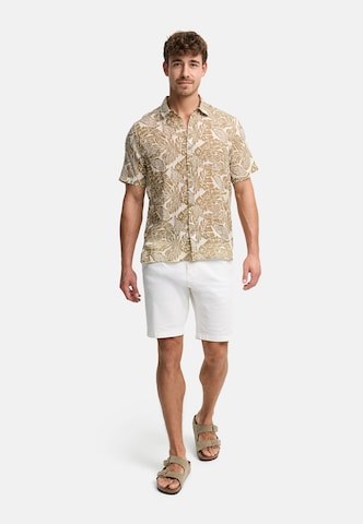 Coupe regular Chemise ' Malve ' INDICODE JEANS en beige