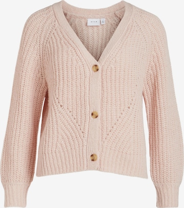 VILA Knit Cardigan 'SUBA' in Pink: front