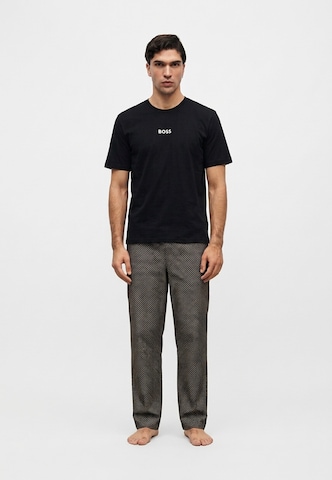 BOSS Pitkä pyjama 'Easy' värissä beige: etupuoli