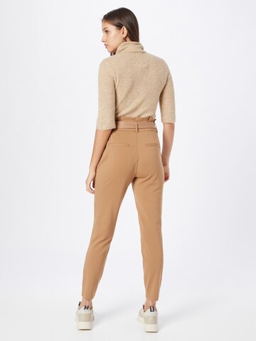 ONLY Tapered Pants 'POPTRASH YO EASY' in Brown