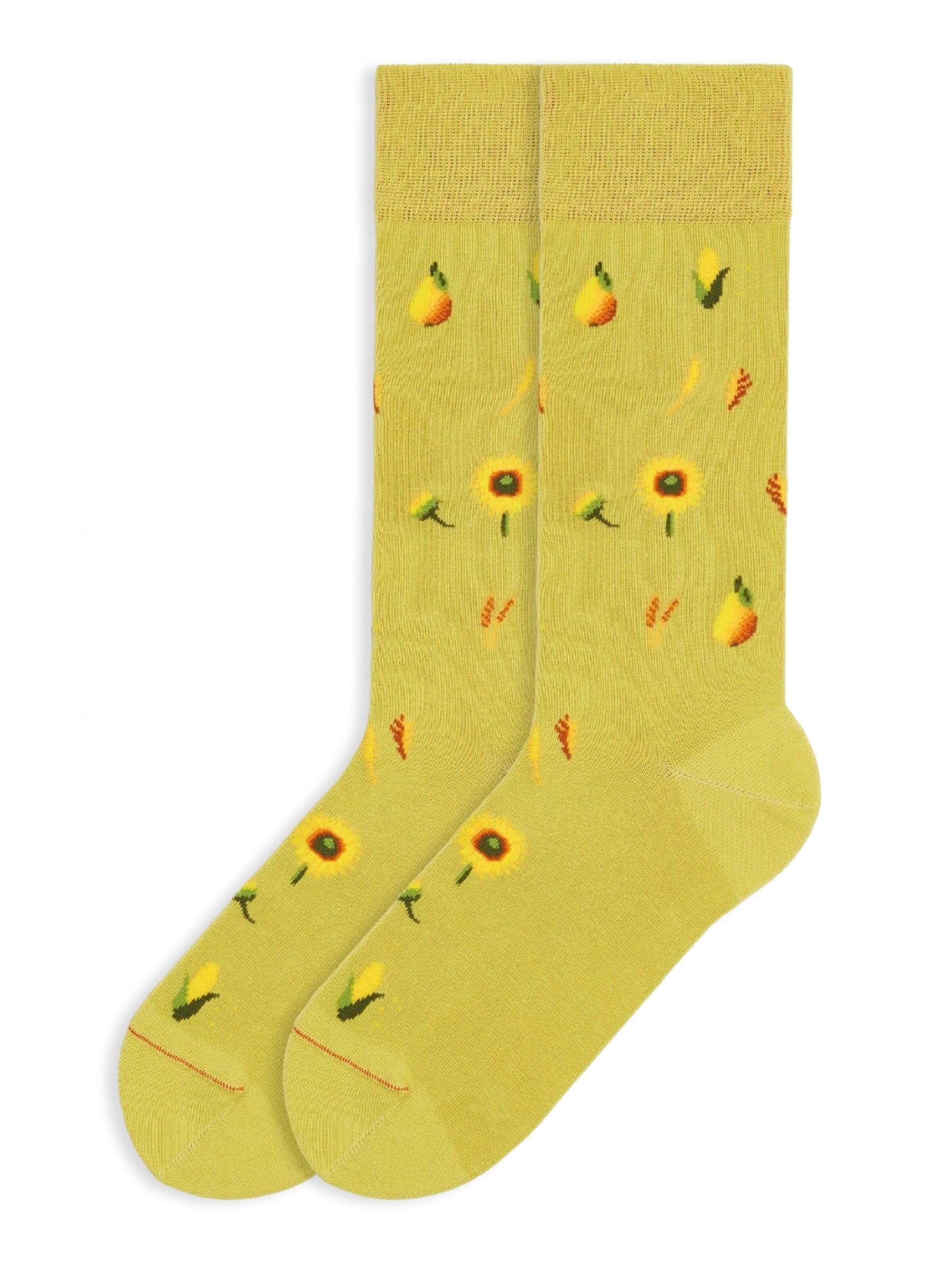 Von Jungfeld Socks 'Herbst ICONS' in Yellow: front