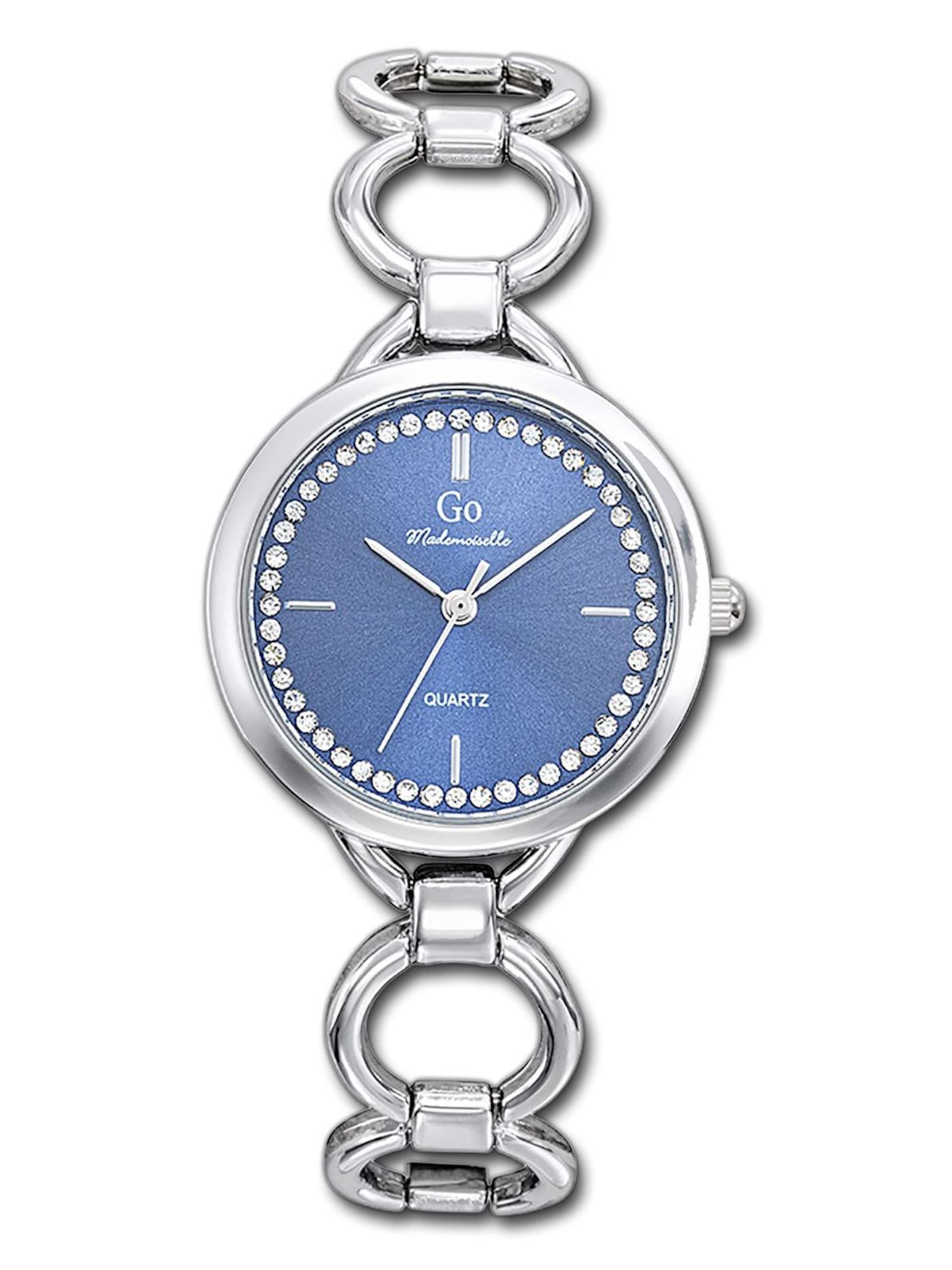 GO GirlOnly - Reloj analógico en plata: frente