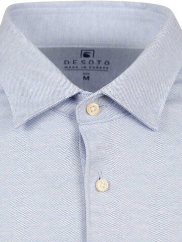 DESOTO Slim fit Button Up Shirt 'Modern Kent' in Blue