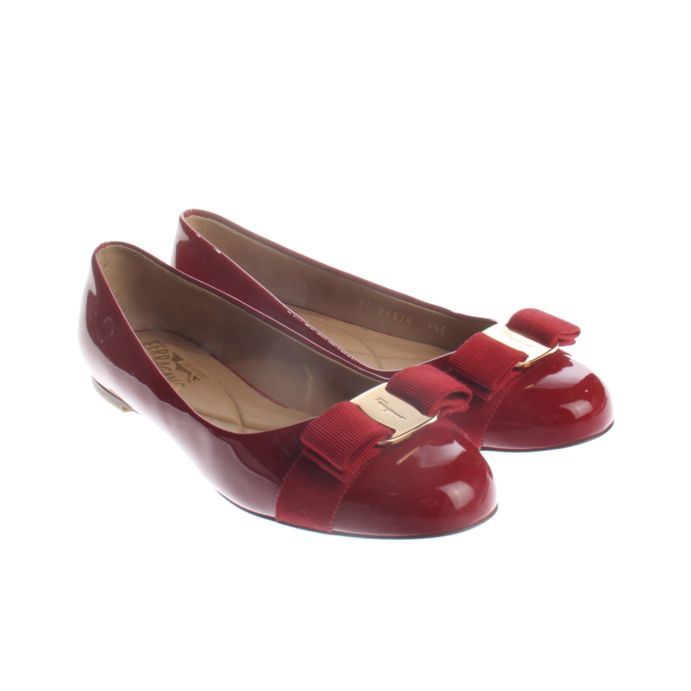 Salvatore Ferragamo Flats & Loafers in 38 in Red, Item view