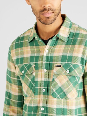 Brixton Regular fit Button Up Shirt 'BOWERY' in Green
