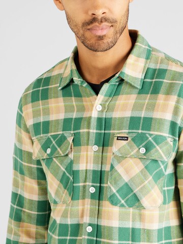 Brixton Regular Fit Hemd 'BOWERY' in Grün