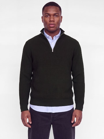 Jack & Jones Plus Svetr 'JPRBlustanley' – hnědá: přední strana