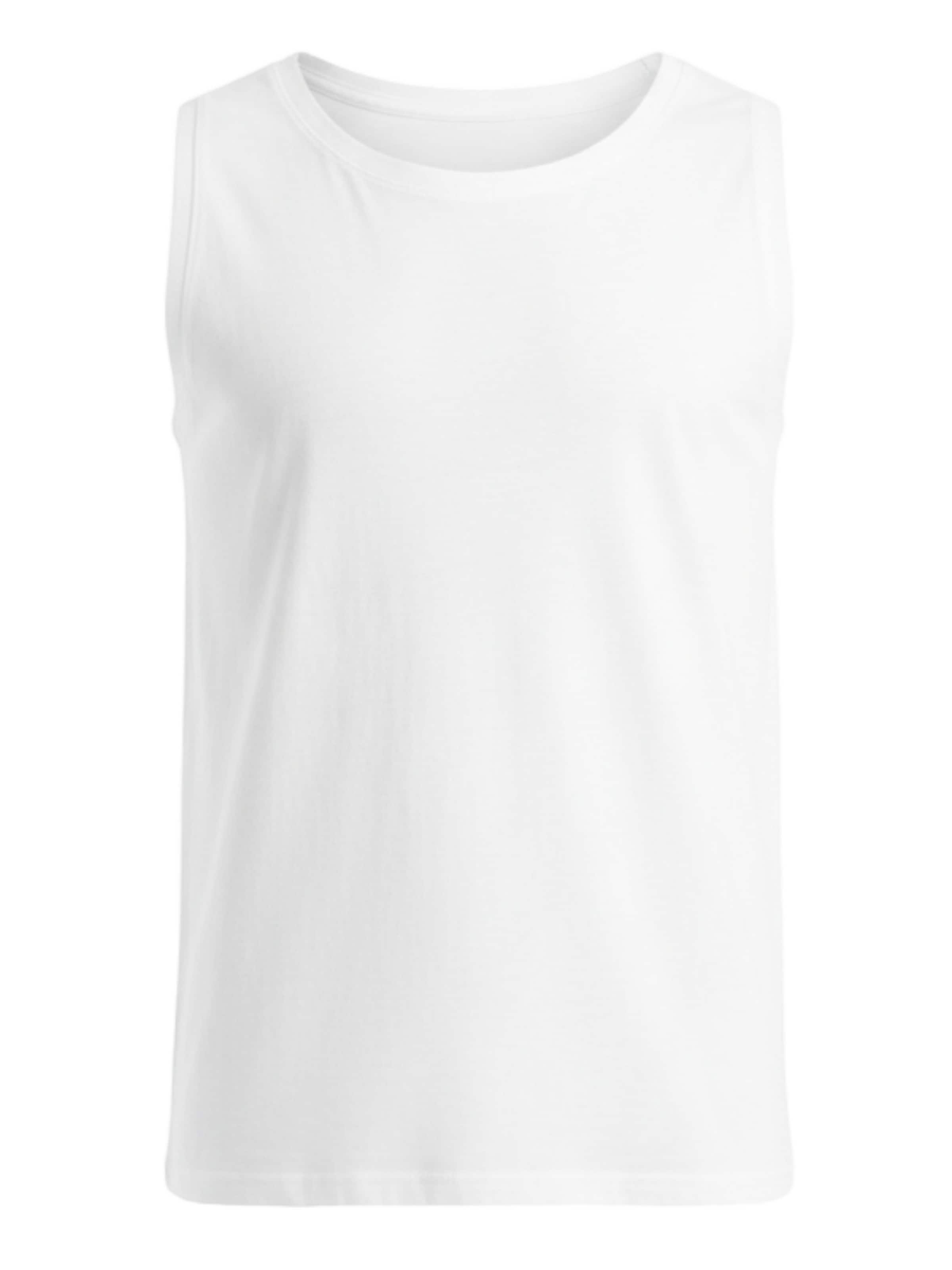 Ombre Shirt in Wit: voorkant