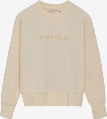 Polo Club Sweatshirt in Beige: front