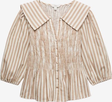 Chemisier Marks & Spencer en beige : devant