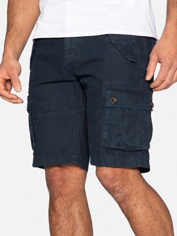 Regular Pantalon cargo Threadbare en bleu