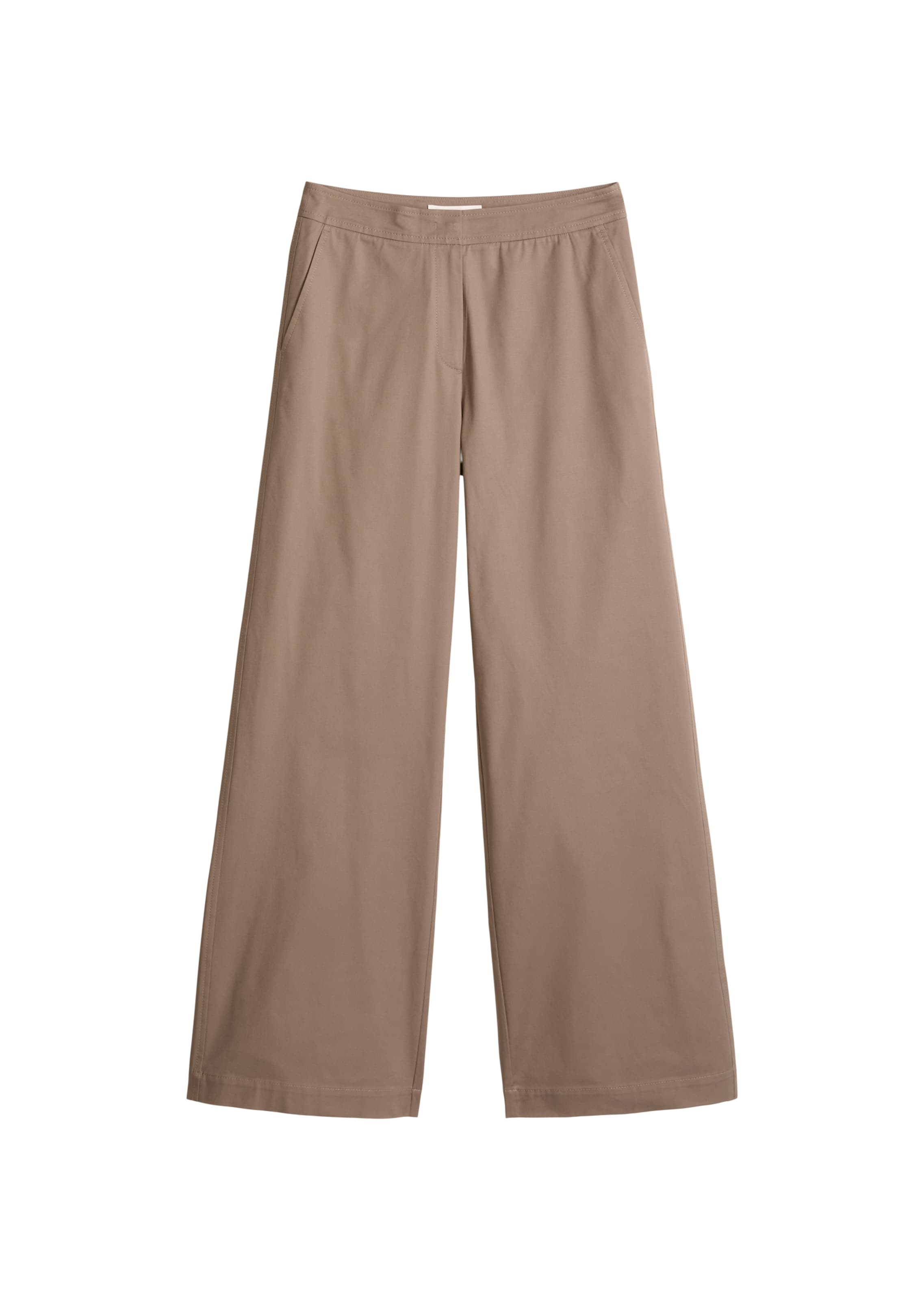 Marc O'Polo Regular Trousers in Brown: front