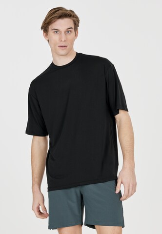 Virtus Performance Shirt 'Roger' in Black: front