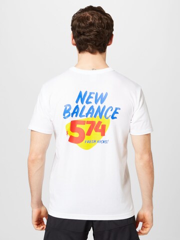 new balance T-Shirt in Weiß