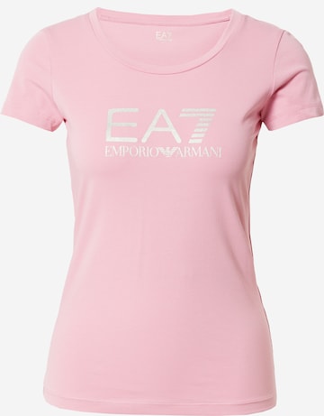 ARMANI EXCHANGE Футболка в Ярко-розовый: спереди