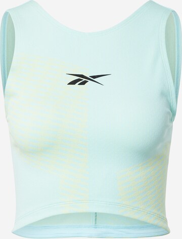 Top sportivo di Reebok in blu: frontale