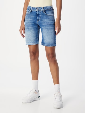 Pepe Jeans Regular Shorts 'Poppy' in Blau: predná strana
