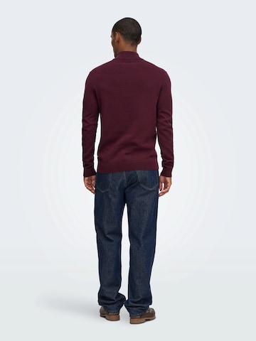 Only & Sons Pullover 'ONSALEX' in Rot
