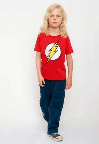 LOGOSHIRT T-Shirt 'DC - Flash' in Rot