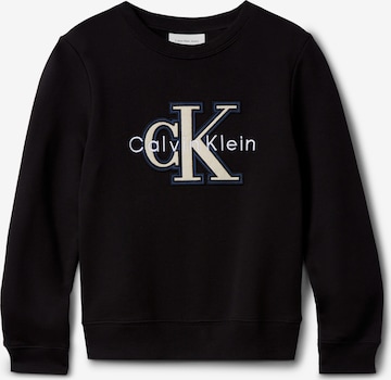 Calvin Klein Jeans Collegepaita 'FESTIVE' värissä musta: etupuoli