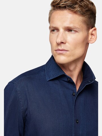 Boggi Milano Regular Fit Hemd in Blau
